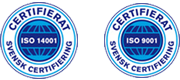 ISO certifiering 14001 och 9001